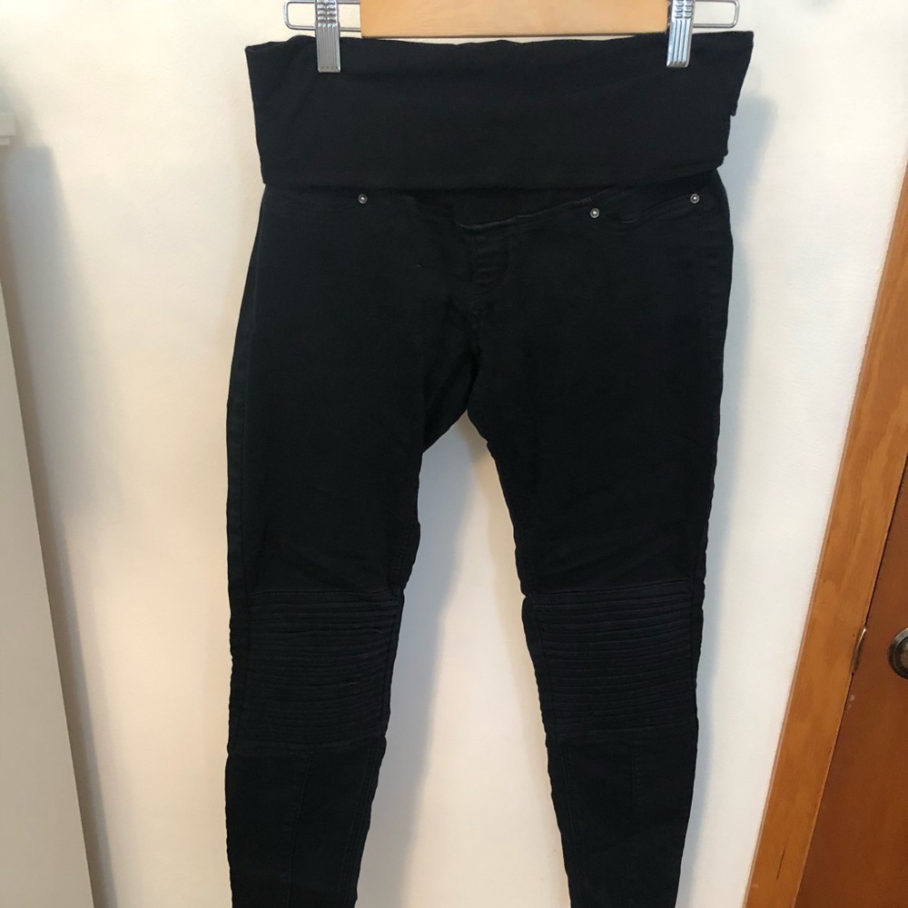 Black maternity stretchy jean/leggings